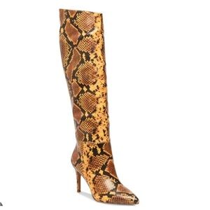 Steve Madden Women's Kimari Snake Print Boots size 6